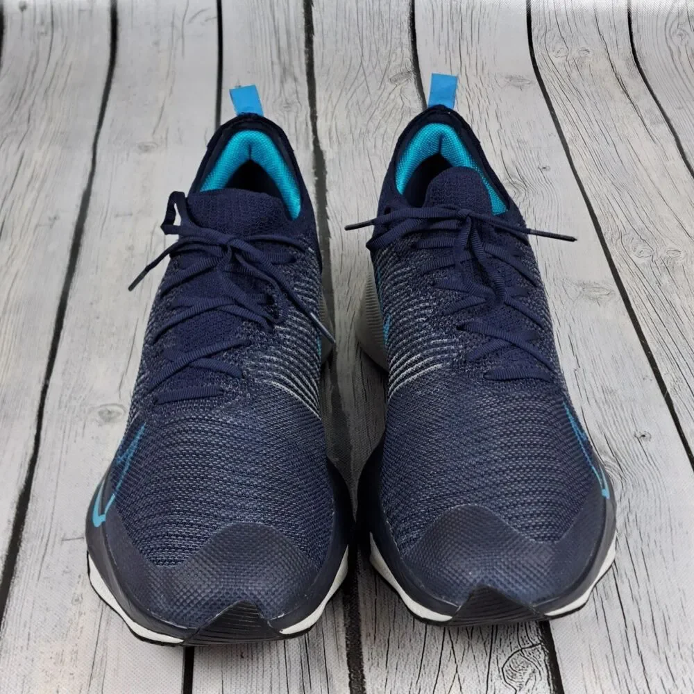 Nike Air Zoom Tempo Next% Flyknit Shoes Mens 13 Blue CI9923-401